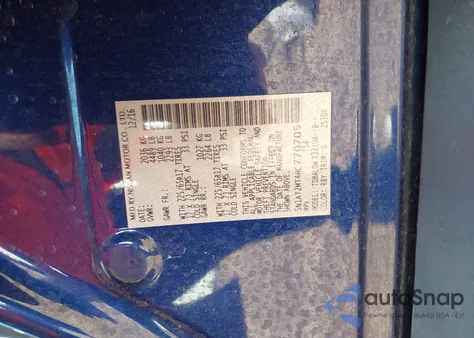 2017 Nissan Rogue Sv z USA, uszkodzony, nr VIN 5N1AT2MT4HC770705